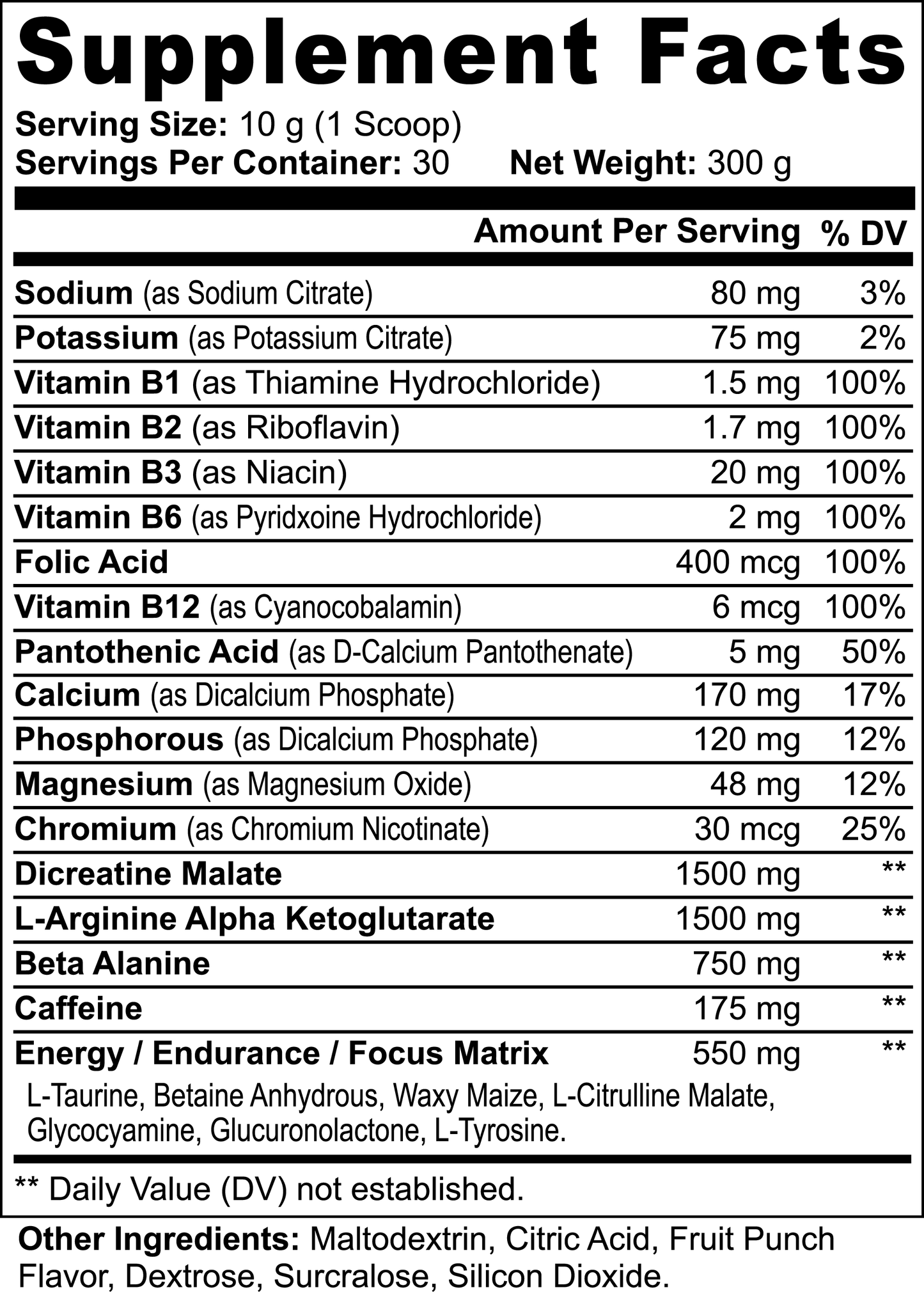WARZONE PRE-WORKOUT